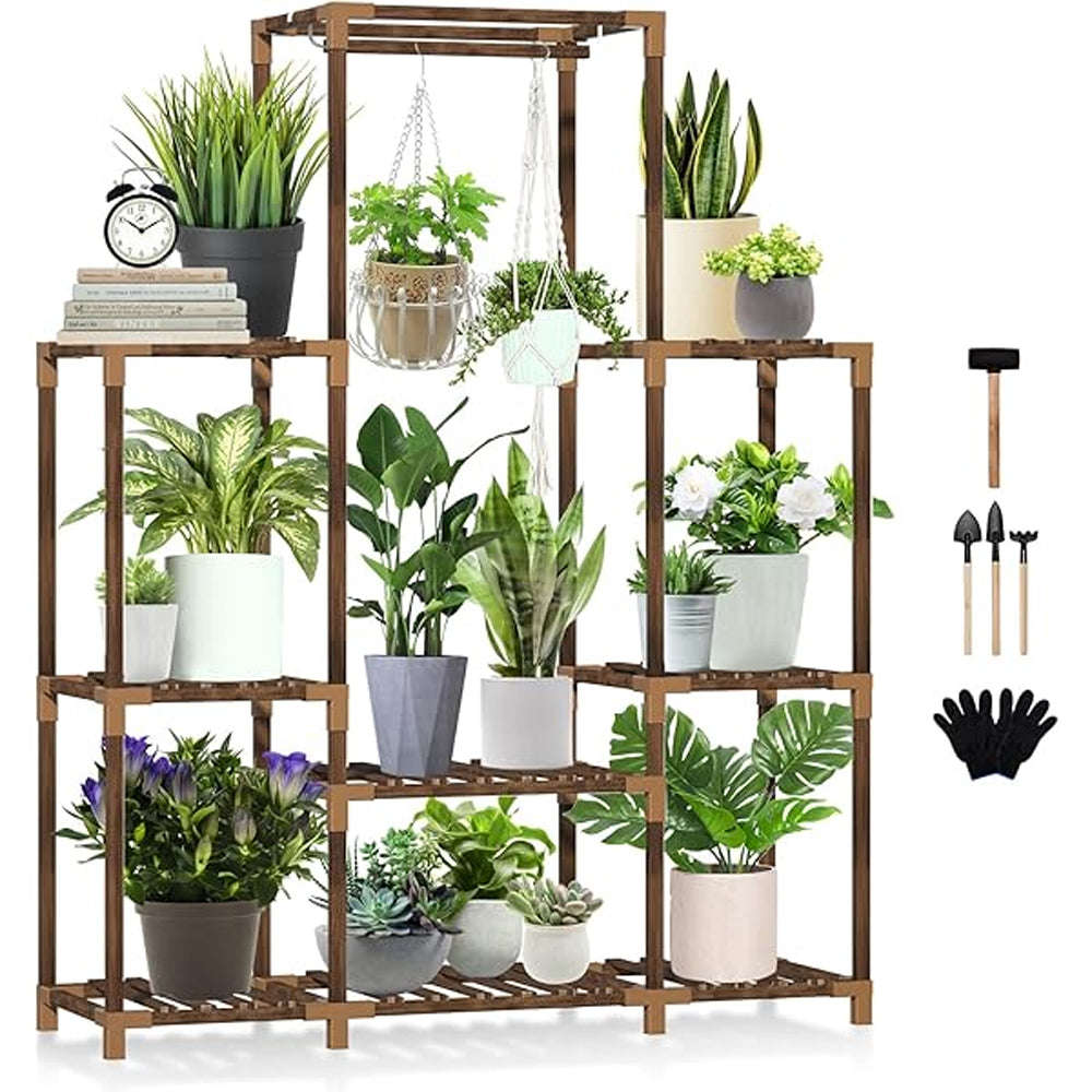 Large Plant Rack Wood Plant Holder